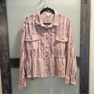 POL Lavender Lace Jacket